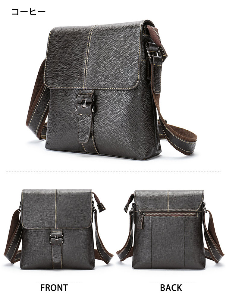 ショルダーバッグ 本革 牛革 メンズ メンズバッグ ショルダー バッグ カバン 上品 軽量 無地 大容量 斜め掛け 通勤 ビジネス 旅行 出張 大人 プレゼント 父の日 飲み会 ギフト 誕生日