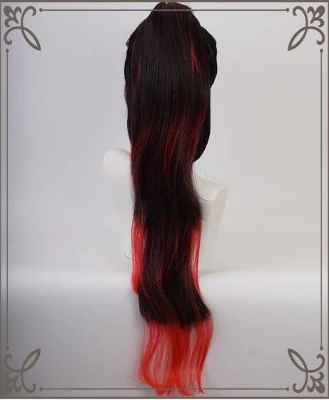 コスプレ 鬼滅の刃 黒死牟 セット済みウィッグ 鬼滅の刃 黒死牟 コスプレウィッグ