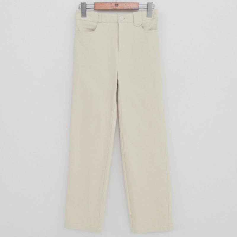 クリック&ファニークリーンフィットストレートコットンパンツ [SMLサイズ]