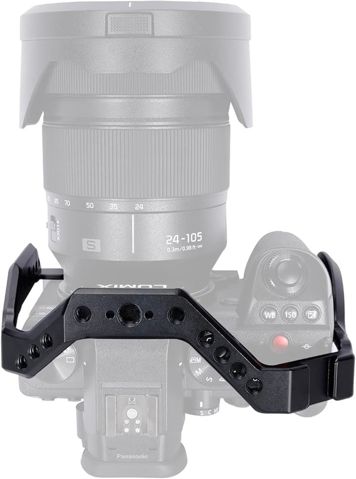 カメラケージ パナソニック Lumix S5II DC-S5M2/S5IIX S5MIIX/S5/G9M2に専用カメラケージ Natoレール付き ARRI規格ネジ穴 ー547 カメラケージ パナソニック Lumix S5II DC-S5M2/S5IIX S5MIIX/S5/G9M2に専用カメラケージ Natoレール付き ARRI規格ネジ穴 ー547