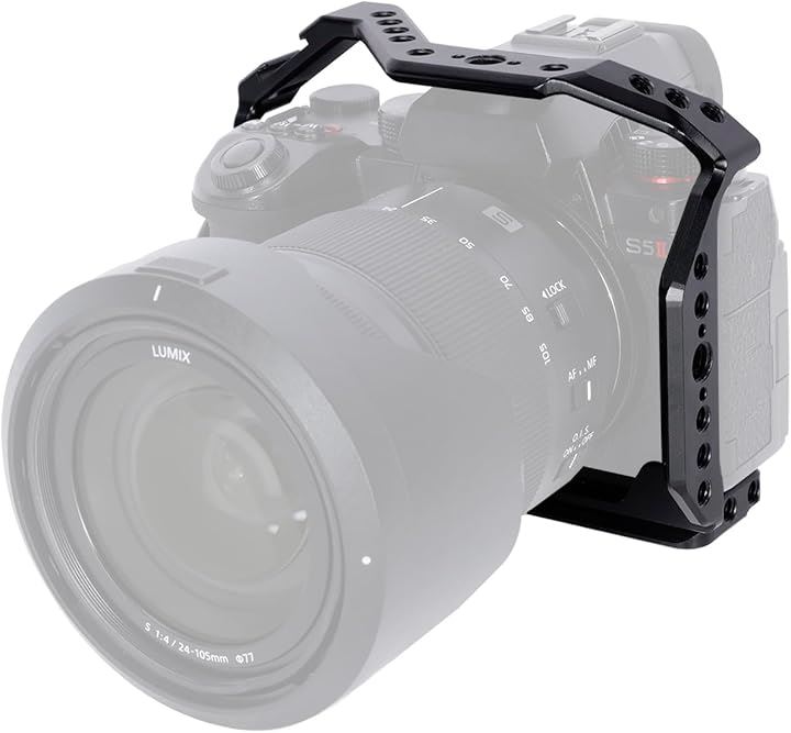 カメラケージ パナソニック Lumix S5II DC-S5M2/S5IIX S5MIIX/S5/G9M2に専用カメラケージ Natoレール付き ARRI規格ネジ穴 ー547 カメラケージ パナソニック Lumix S5II DC-S5M2/S5IIX S5MIIX/S5/G9M2に専用カメラケージ Natoレール付き ARRI規格ネジ穴 ー547