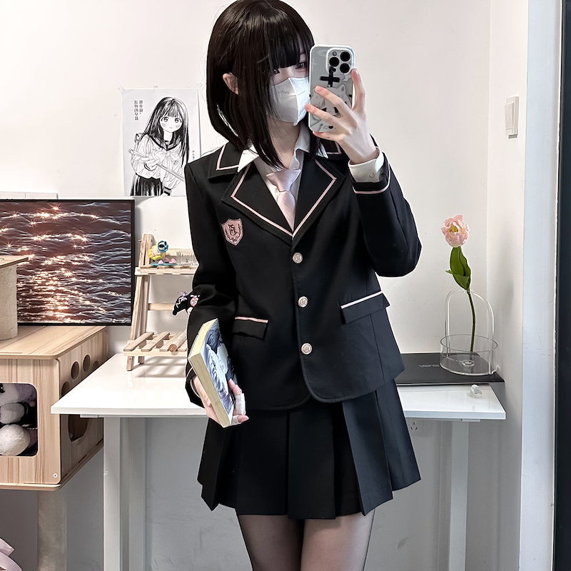 セーラー服 パーティー コスプレ 悪魔 化け物 変装 学園祭 クリスマス 仮装 赤 衣装 お化け