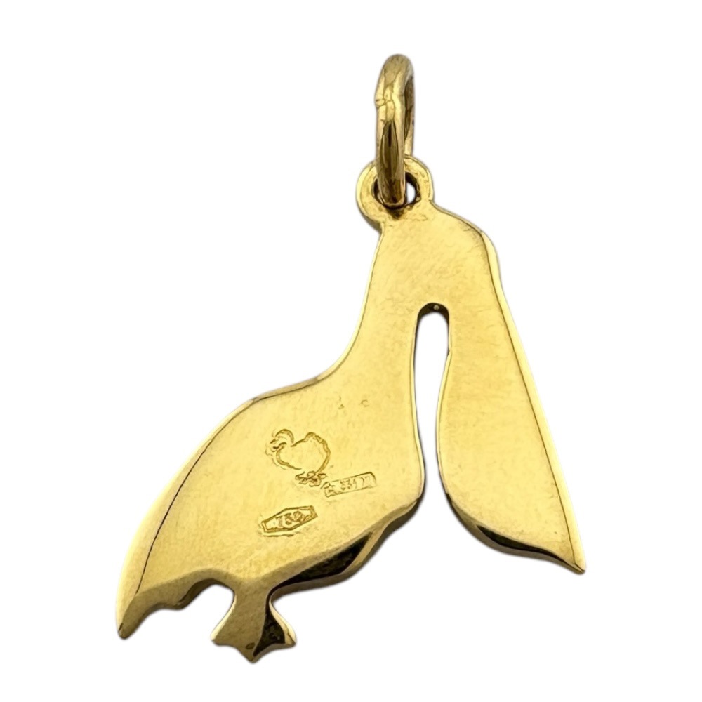 ポメラート ドドコレクション ペリカン ペンダントトップ 18金 K18イエローゴールド Pomellato 中古 美品 ポメラート ドドコレクション ペリカン ペンダントトップ 18金 K18イエローゴールド Pomellato 中古 美品