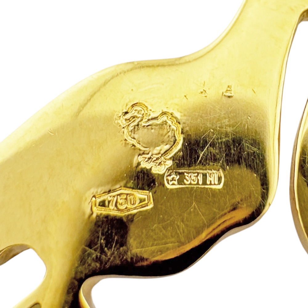 ポメラート ドドコレクション ペリカン ペンダントトップ 18金 K18イエローゴールド Pomellato 中古 美品 ポメラート ドドコレクション ペリカン ペンダントトップ 18金 K18イエローゴールド Pomellato 中古 美品