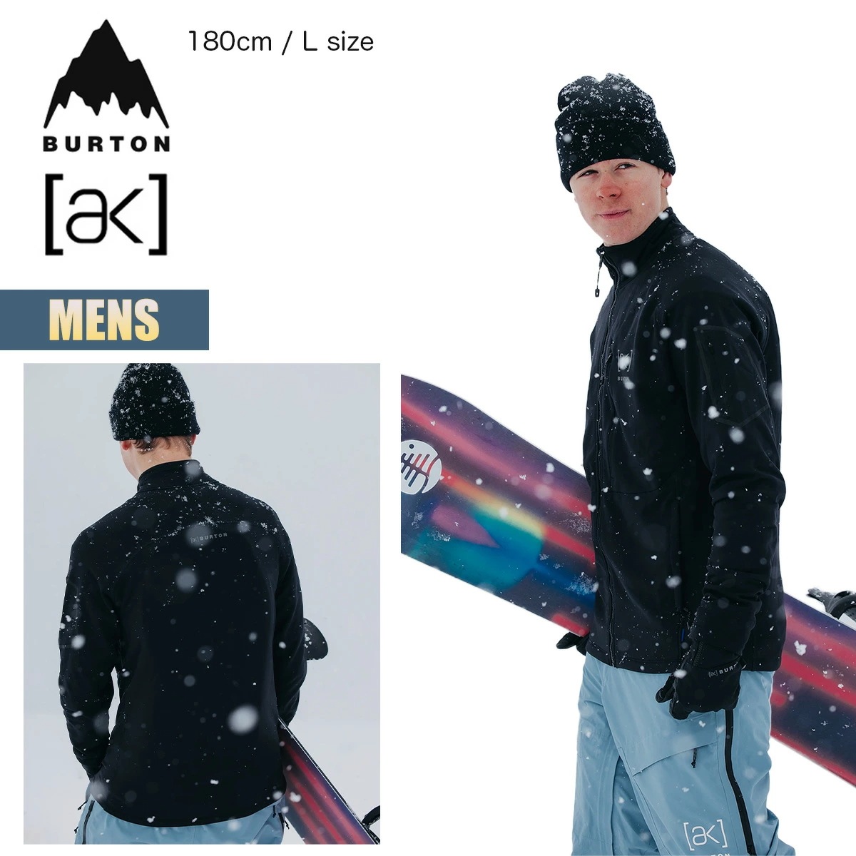 フリースジャケット メンズ 24-25 ベイカー ストレッチ フルジップ フリース Mens [ak] Baker Stretch Fleece Full-Zip レイヤリング セカンドレイヤー