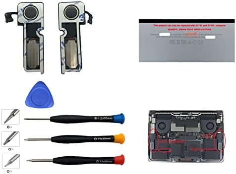 Ittecc 交換用左右内蔵スピーカー MacBook Pro 15インチ A1707 2016 2017 A1990 2018 2019 サブウーファーRetina用 タッチバー付き Ittecc 交換用左右内蔵スピーカー MacBook Pro 15インチ A1707 2016 2017 A1990 2018 2019 サブウーファーRetina用 タッチバー付き