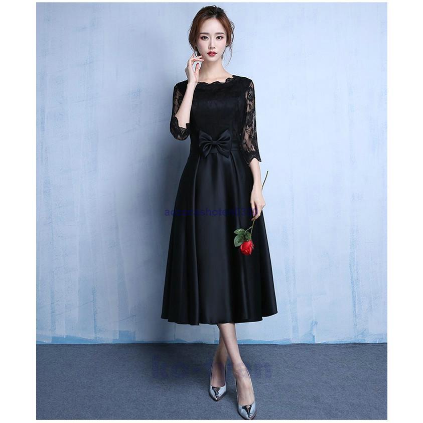 パーティードレス 結婚式 ドレス 袖あり 二次会 ドレス ウェディングドレス ミモレ丈 二次会ドレス パーティドレス 披露宴 花嫁 お呼ばれドレス 黒ドレス パーティードレス 結婚式 ドレス 袖あり 二次会 ドレス ウェディングドレス ミモレ丈 二次会ドレス パーティドレス 披露宴 花嫁 お呼ばれドレス 黒ドレス