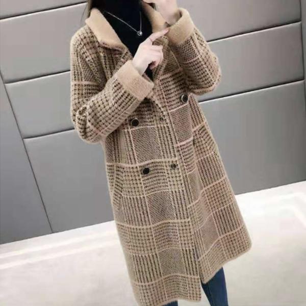 チェスターコート レディース 長袖 グレンチェック ロング カジュアル 秋冬 142996 チェスターコート レディース 長袖 グレンチェック ロング カジュアル 秋冬 142996