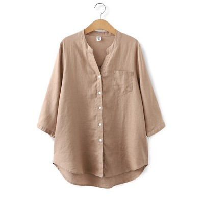 トップス シャツ 白シャツ 袖あり 7分袖 スタンドカラー ワイド 綿 麻 リネン 薄手 コットン かわいい 可愛い きれいめ カジュアル 大人 上品 おしゃれ お洒落 かっこいい 大人可愛い トップス シャツ 白シャツ 袖あり 7分袖 スタンドカラー ワイド 綿 麻 リネン 薄手 コットン かわいい 可愛い きれいめ カジュアル 大人 上品 おしゃれ お洒落 かっこいい 大人可愛い