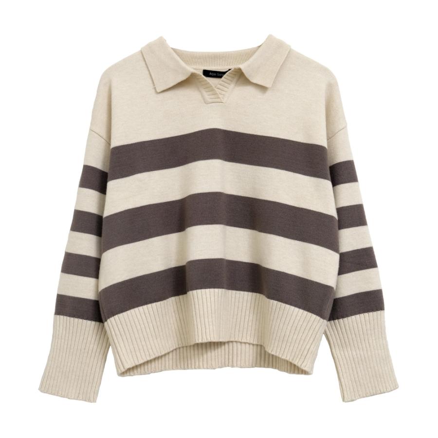 【迅速出荷】販売最低価 ! 襟付きニット トップス ニット レディース 秋 冬 M 長袖 ボーダーニット セーター カジュアル シンプル プルオーバー フェミニン ベーシック 【迅速出荷】販売最低価 ! 襟付きニット トップス ニット レディース 秋 冬 M 長袖 ボーダーニット セーター カジュアル シンプル プルオーバー フェミニン ベーシック