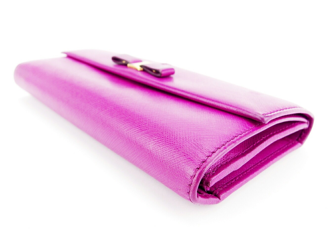 長財布 ファスナー付き 三つ折り 財布 ヴァラリボン パープル ゴールド 中古 長財布 ファスナー付き 三つ折り 財布 ヴァラリボン パープル ゴールド 中古
