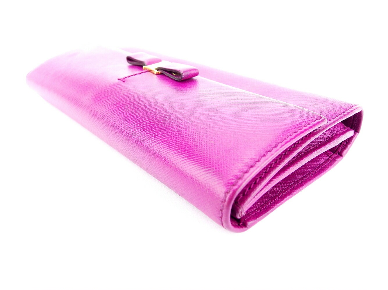 長財布 ファスナー付き 三つ折り 財布 ヴァラリボン パープル ゴールド 中古 長財布 ファスナー付き 三つ折り 財布 ヴァラリボン パープル ゴールド 中古