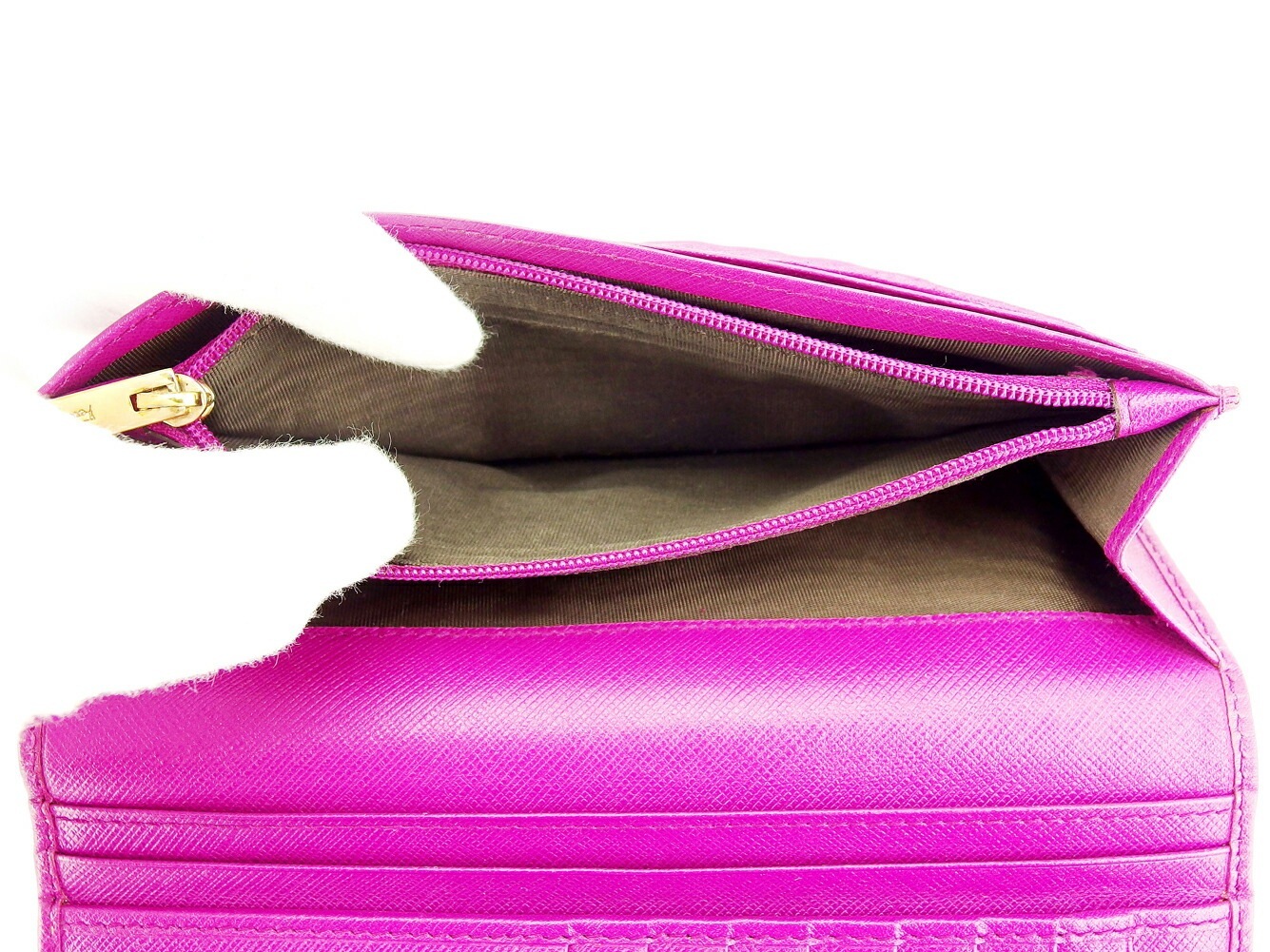 長財布 ファスナー付き 三つ折り 財布 ヴァラリボン パープル ゴールド 中古 長財布 ファスナー付き 三つ折り 財布 ヴァラリボン パープル ゴールド 中古