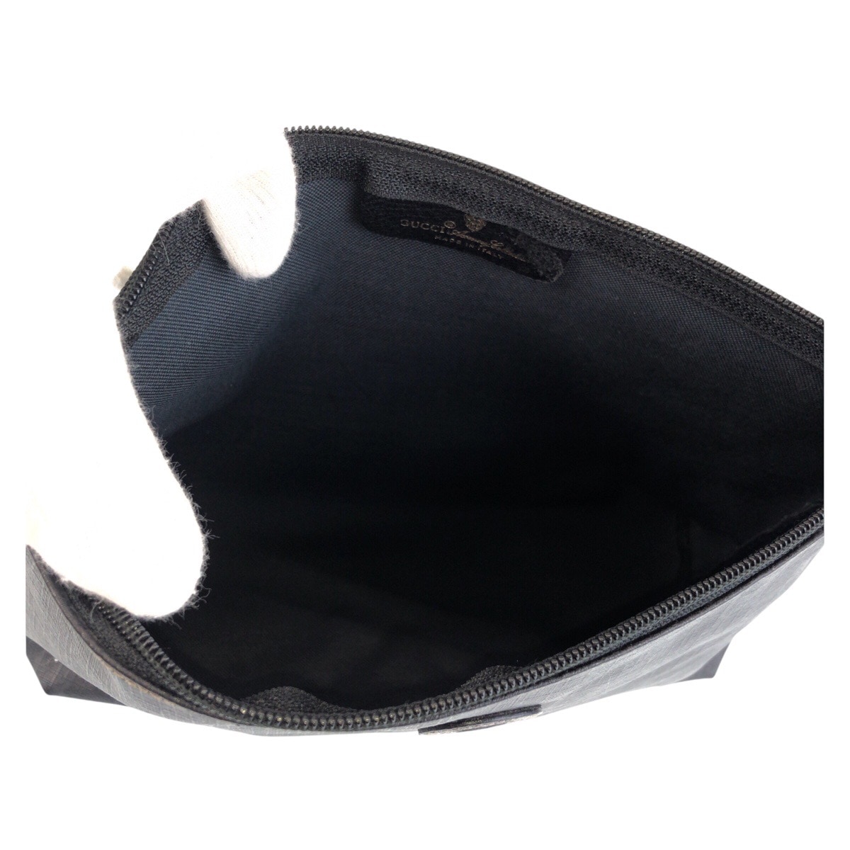 美品 ヴィンテージ オールドグッチ ブラック 黒 ゴールド金具 PVC 156 01 045 クラッチバッグ セカンドバッグ メンズ 410595