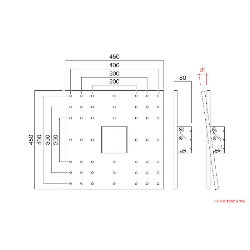 ハヤミ工産 壁掛金具 角度調節タイプ HAMILeX LH44 ハヤミ工産 壁掛金具 角度調節タイプ HAMILeX LH44