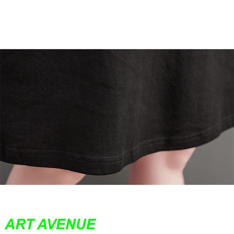 秋ワンピース レディース デニム 切り替え 膝丈ワンピ 個性的 長袖 Uネック さりげなく体型カバー お洒落 オーバーサイズ シルエット