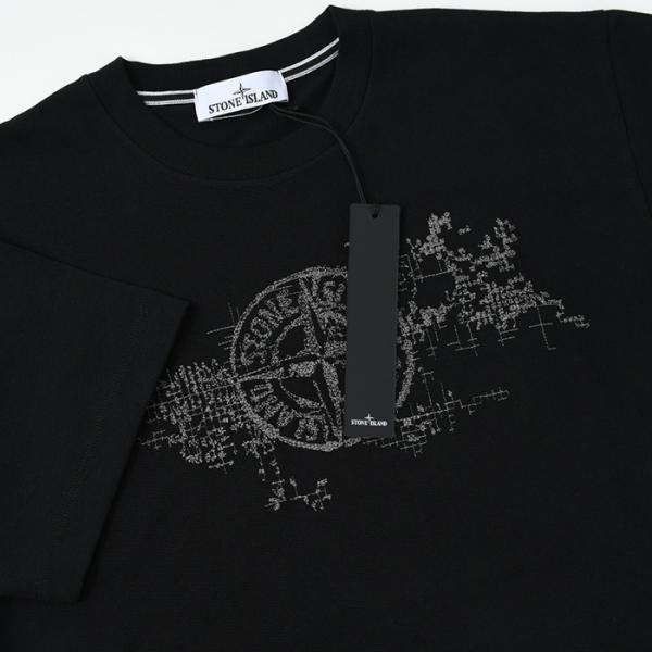 Tシャツ トップス 80152RCE8 CAMO THREE EMBROIDERY メンズ 半袖 ブラック 春夏 カジュアル 人気 おすすめ