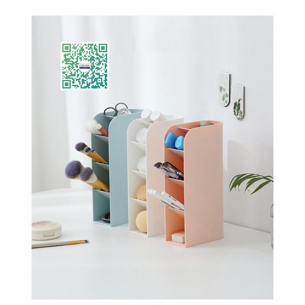 卓上ラック 小物入れ 収納機能満載の充電スタンド ペン立て ペン 立て