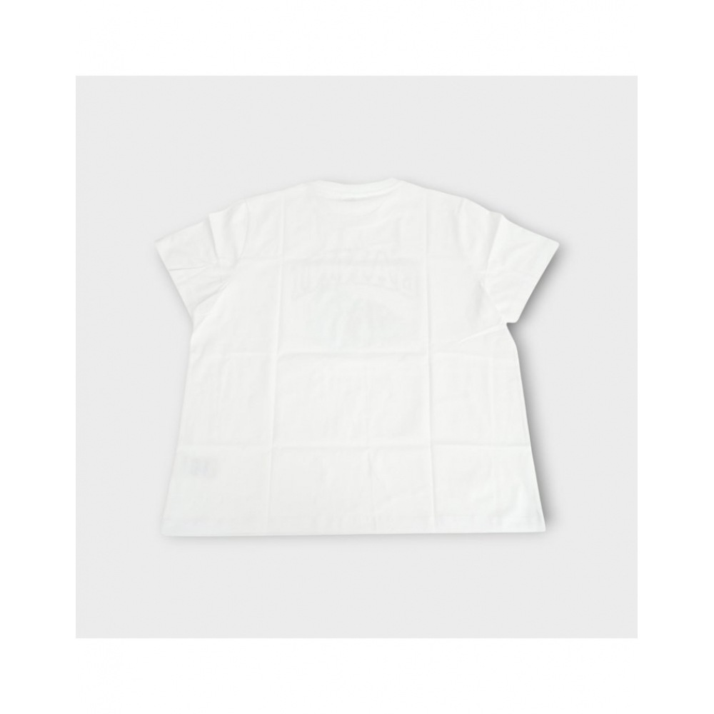 25SS ガニベーシックコットンドッキープリントリラックス T シャツホワイト T4290 151 25SS ガニベーシックコットンドッキープリントリラックス T シャツホワイト T4290 151