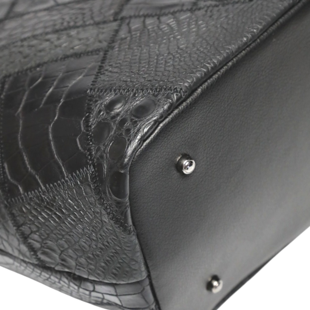 クロコダイルLB-7001BLACKM 軽量 パッチワーク 天ファスナー ブラック クロコダイルLB-7001BLACKM 軽量 パッチワーク 天ファスナー ブラック