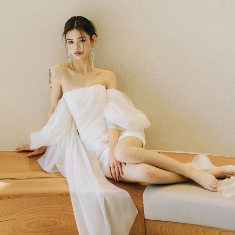 ウェディングドレス 白 結婚式 花嫁 サイズオーダーメイド可能 成人式 お呼ばれ ウェディング 演奏会 二次会 パーティードレス 前撮り ワンピース ロングドレス メガ割 48