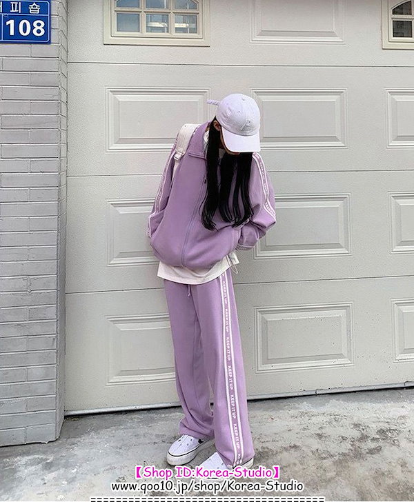RUN AND RODE ゴルフウェアセット 薄紫色 Qoo10] 韓国 ゴルフウェア レディース スウェッ