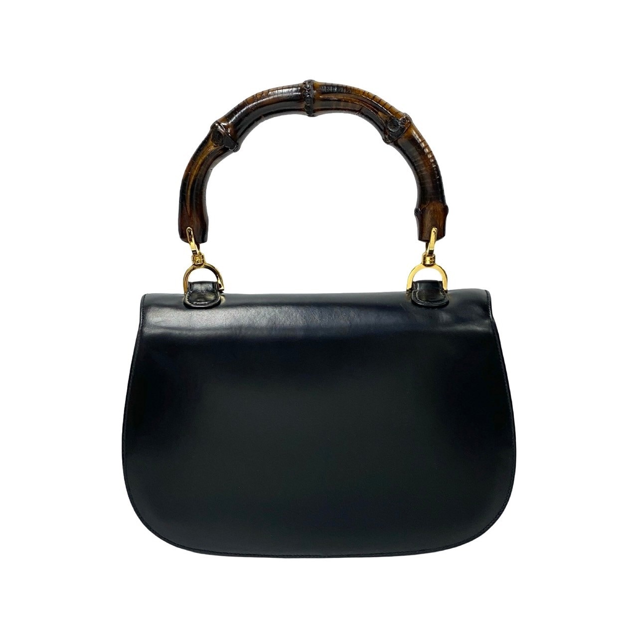 ヴィンテージ バンブーハンドバッグ カーフ レザー ブラック 37441 ヴィンテージ バンブーハンドバッグ カーフ レザー ブラック 37441