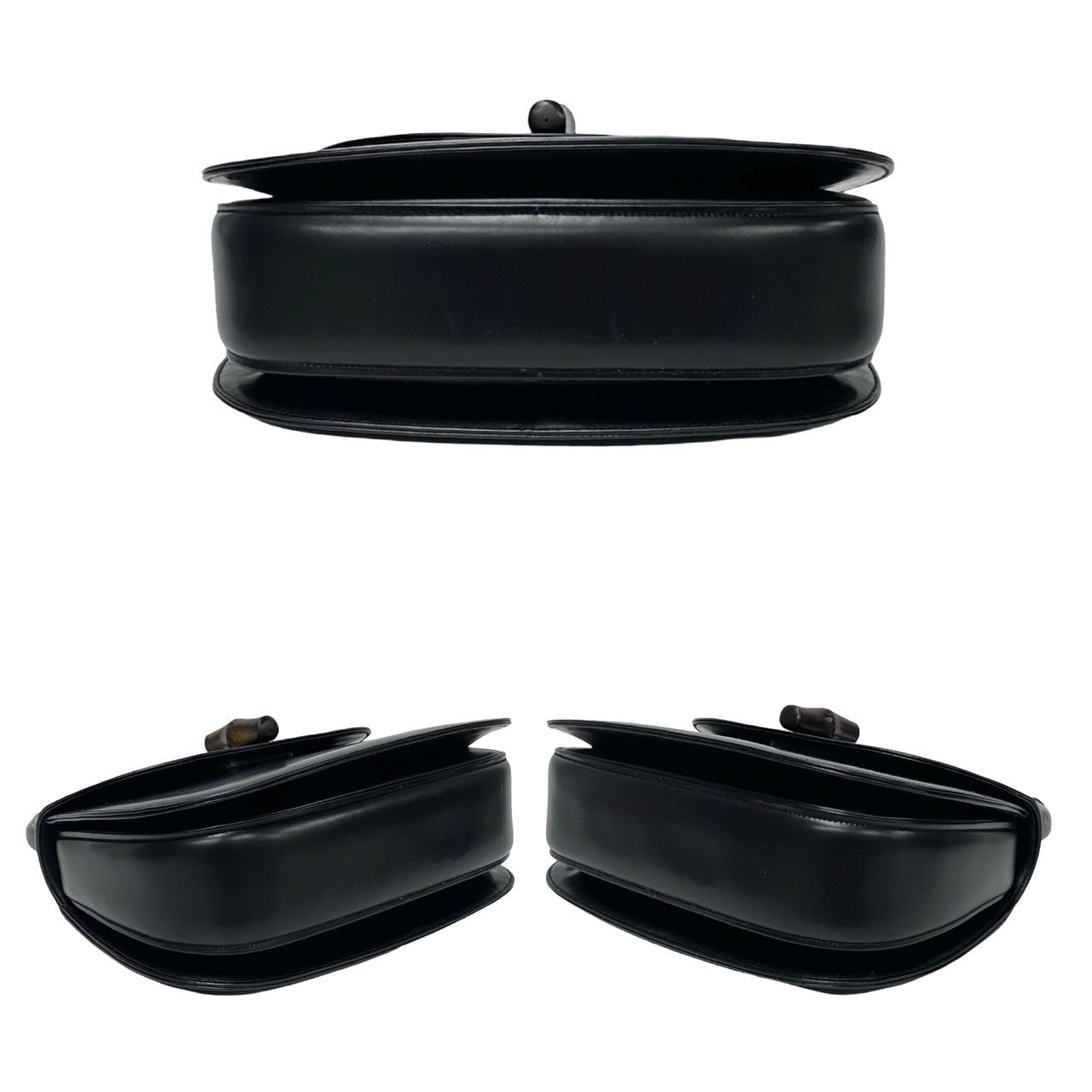 ヴィンテージ バンブーハンドバッグ カーフ レザー ブラック 37441 ヴィンテージ バンブーハンドバッグ カーフ レザー ブラック 37441