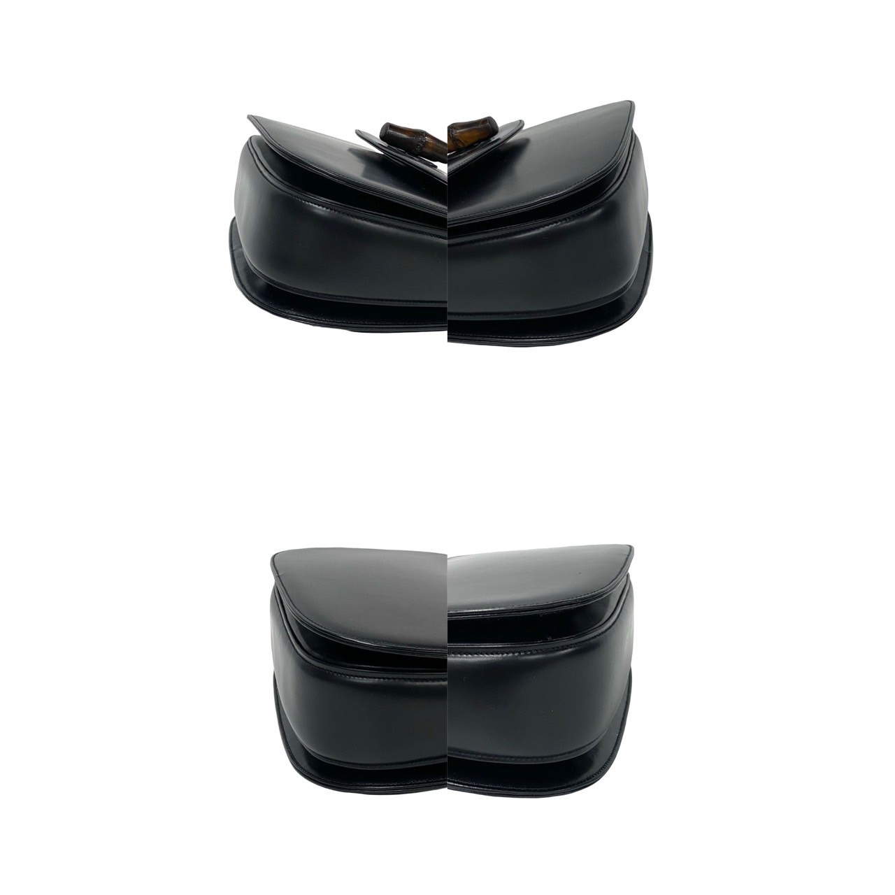 ヴィンテージ バンブーハンドバッグ カーフ レザー ブラック 37441 ヴィンテージ バンブーハンドバッグ カーフ レザー ブラック 37441