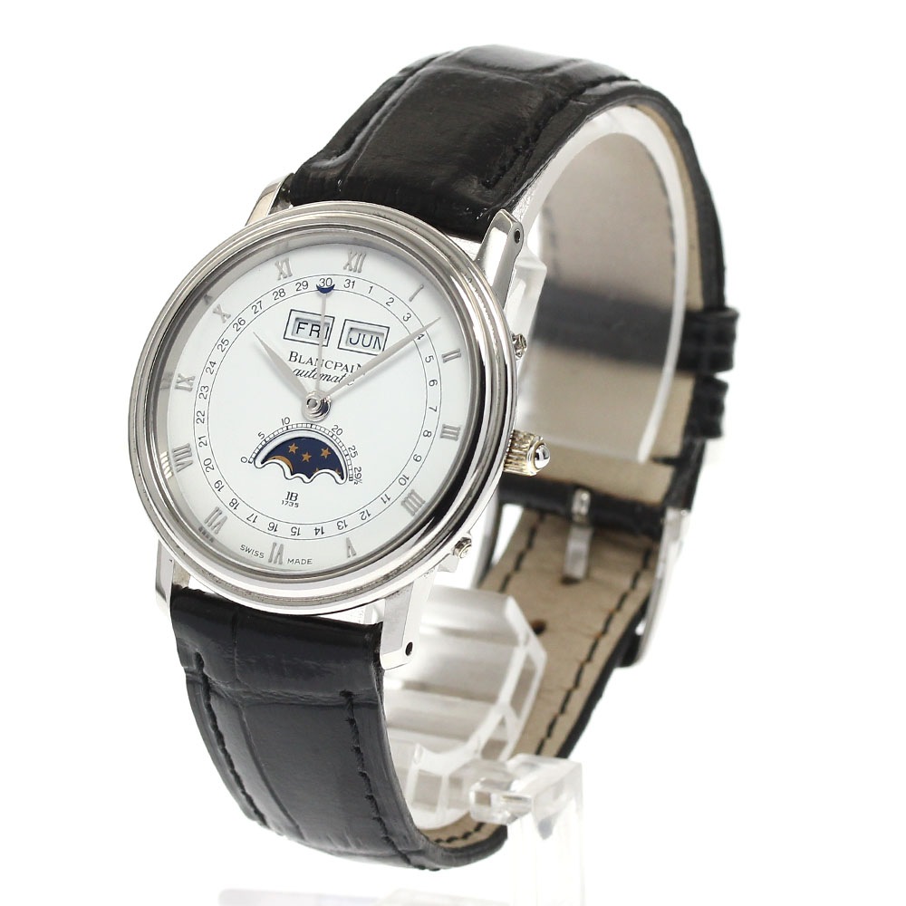ブランパン Blancpain 6595-1127-58 ヴィルレ トリプルカレンダー ムーンフェイズ 自動巻き メンズ _887273【中古】 ブランパン Blancpain 6595-1127-58 ヴィルレ トリプルカレンダー ムーンフェイズ 自動巻き メンズ _887273【中古】
