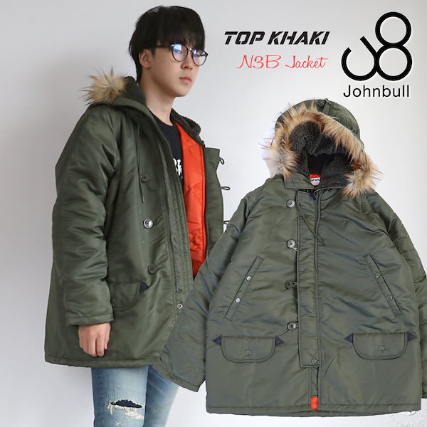 Qoo10] ジョンブル アウター TOP KHAKI ナイロンツ