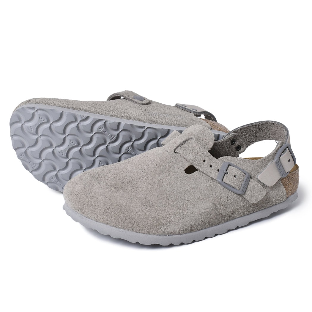 BIRKENSTOCK ビルケンシュトック トキオ スエード TOKIO 2 SUEDE ( NARROW FIT ) Stone Coin レディース サンダル ボストン 1028329