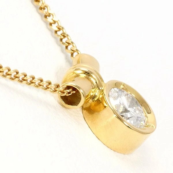 K18 18金 YG ネックレス ダイヤ 0.28 鑑別書 【中古】 K18 18金 YG ネックレス ダイヤ 0.28 鑑別書 【中古】