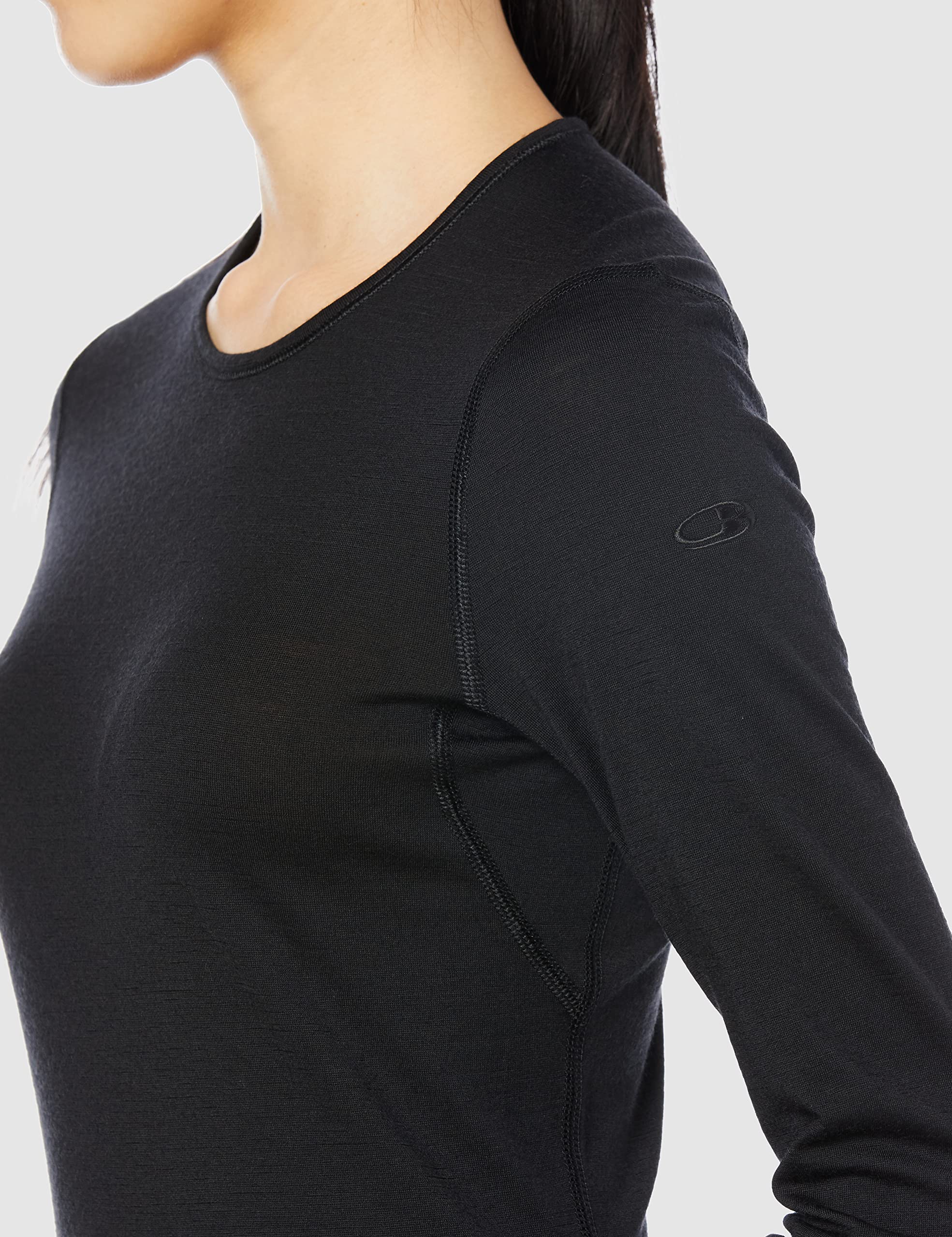 アイスブレーカー W 200 OASIS LS CREWE IXW20220 ブラック XS アイスブレーカー W 200 OASIS LS CREWE IXW20220 ブラック XS