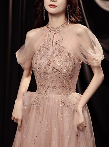 レディース ドレス イブニングドレス パーティードレス ロング マキシ 袖なし ノースリーブ ホルターネック スリム 細身 レース ファスナー ビーズ 大人可愛い きれいめ 上品 おしゃれ エレガント