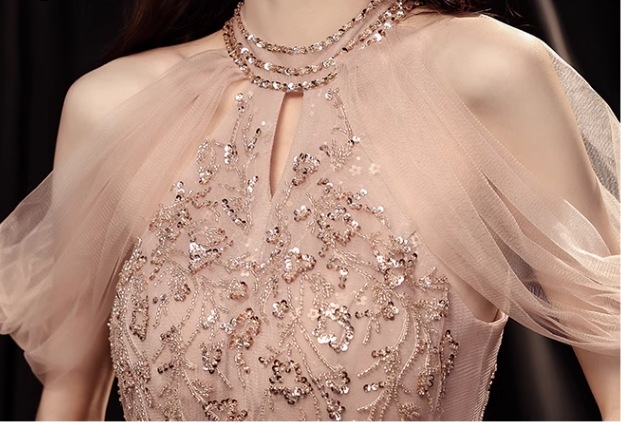 レディース ドレス イブニングドレス パーティードレス ロング マキシ 袖なし ノースリーブ ホルターネック スリム 細身 レース ファスナー ビーズ 大人可愛い きれいめ 上品 おしゃれ エレガント