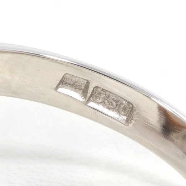 PT850 プラチナ リング 指輪 12号 サンゴ ダイヤ 総重量約11.8g ジュエリー 中古 PT850 プラチナ リング 指輪 12号 サンゴ ダイヤ 総重量約11.8g ジュエリー 中古