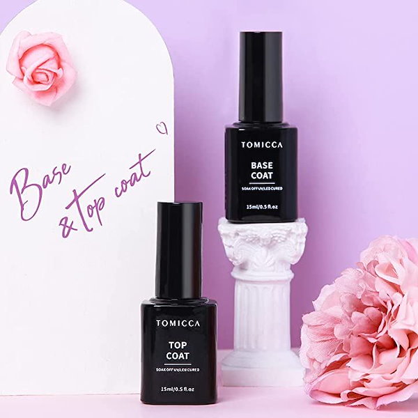 TOMICCA BASECOAT＆TOPCOAT - ジェルネイル・ネイルシール