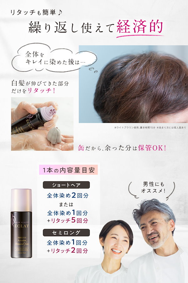 ヘアボーテエクラボタニカルエアカラーフォームEXダークブラウン80g (4個) ヘアボーテ エクラ ボタニカルエアカラーフォーム ダーク