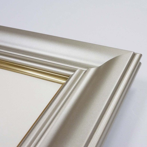 超軽量 油絵額 F12号 (606×500mm) シャンパンシルバー すごく軽い油絵