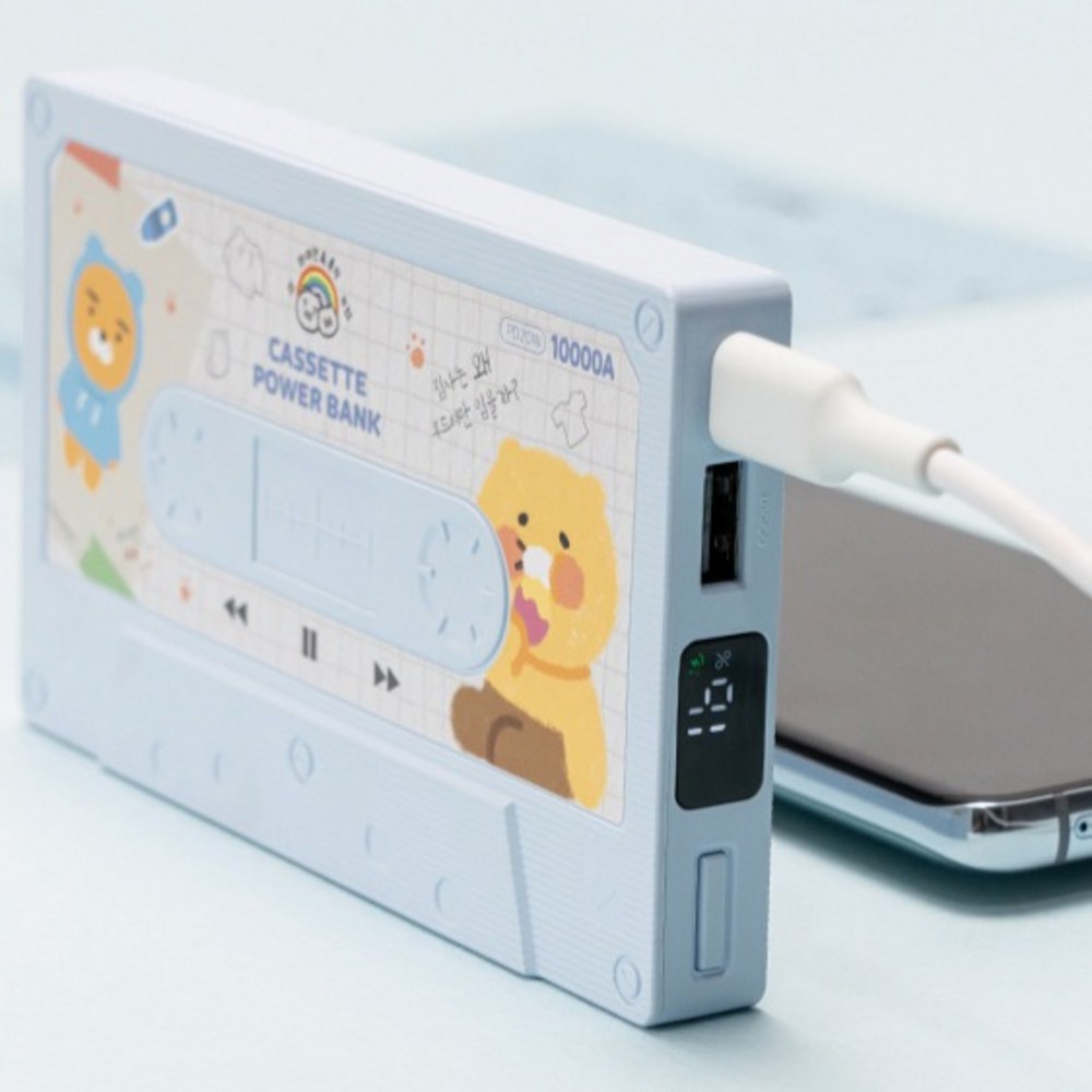 【カカオフレンズ】カセットモバイルバッテリー 10000mAh*関税込 カカオフレンズカセット型高速充電補助バッテリー10000mAh