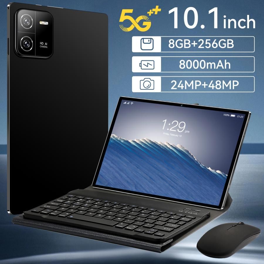 【2024新品】タブレット 本体 pc 10インチ Android13 新品 安い 8+128GB GPS IPS液晶 Wi-Fiモデル 通話対応 simフリー おすすめ 軽量 在宅勤務 ネット授業