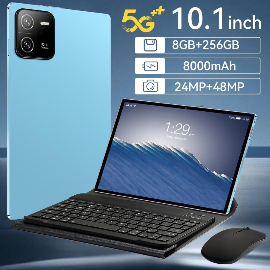 【2024新品】タブレット 本体 pc 10インチ Android13 新品 安い 8+128GB GPS IPS液晶 Wi-Fiモデル 通話対応 simフリー おすすめ 軽量 在宅勤務 ネット授業