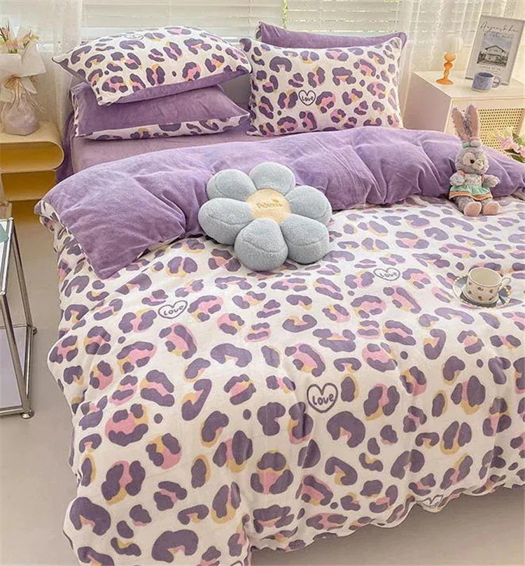 スタイル 寝具 レトロ ヒョウ柄 4点セット シーツ 可愛い 柔らかい 肌にやさしい スタイル 寝具 レトロ ヒョウ柄 4点セット シーツ 可愛い 柔らかい 肌にやさしい