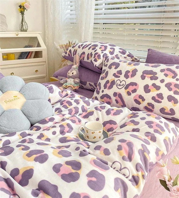 スタイル 寝具 レトロ ヒョウ柄 4点セット シーツ 可愛い 柔らかい 肌にやさしい スタイル 寝具 レトロ ヒョウ柄 4点セット シーツ 可愛い 柔らかい 肌にやさしい