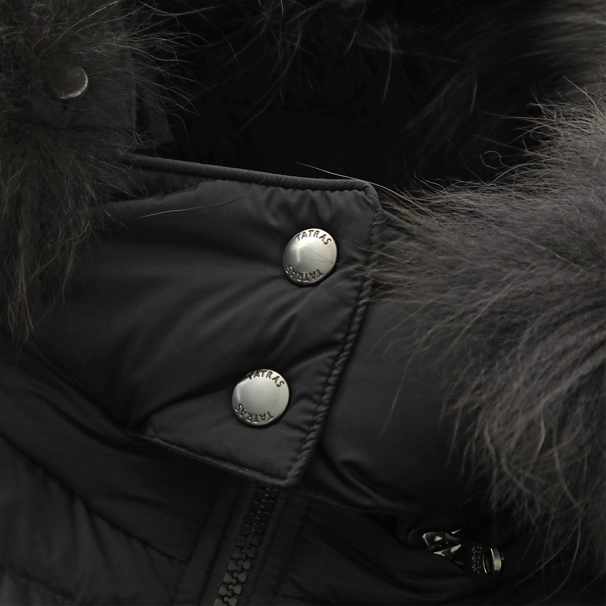 TATRAS タトラス ダウンベスト ORSIERA オルジェラ LTAT24A4900-D ナイロン ファー フード付き ライトダウン ロゴパッチ ジレ カラー2色