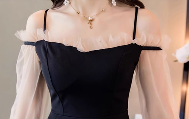 レディース ドレス ナイトドレス キャバドレス キャバ ミニ ショート 7分袖 長袖 オフショル 細身 Aライン フリル ドッキング ハイウエスト 透け感 シースルー プルオーバー 可愛い シンプル レディース ドレス ナイトドレス キャバドレス キャバ ミニ ショート 7分袖 長袖 オフショル 細身 Aライン フリル ドッキング ハイウエスト 透け感 シースルー プルオーバー 可愛い シンプル