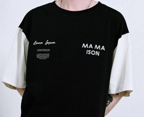 ☆関税込☆LA MER MA MAISON★S COLORING HALF-T★Tシャツ★ LA MER MA MAISON] S COLORING HALF-T Tシャツ・カットソー