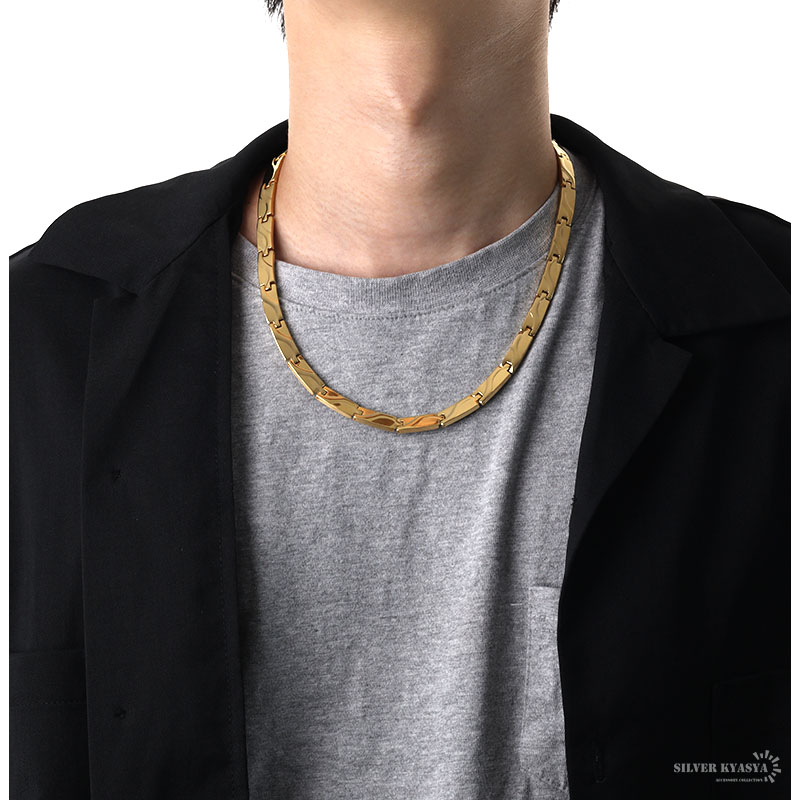 ステンレス 磁気ネックレス [n487]