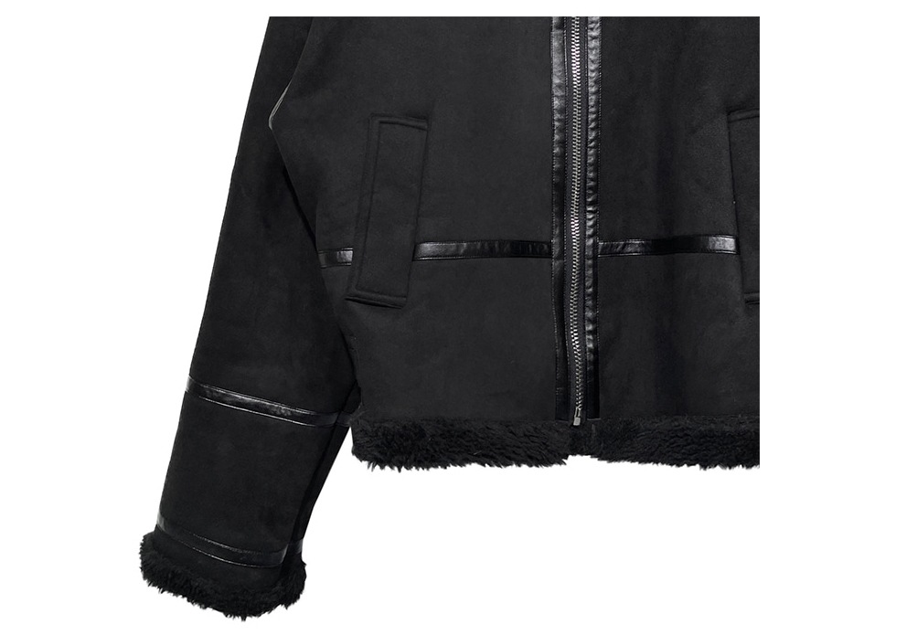 【U LAN】Latch high neck suede buckle mustang U LAN】23FW☆ [MADE/UNISEX] buckle high neck mustang crack